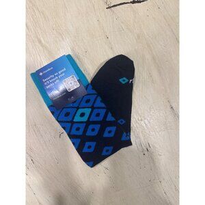 Rhombus Men's Art Blue Patterned Socks NWT